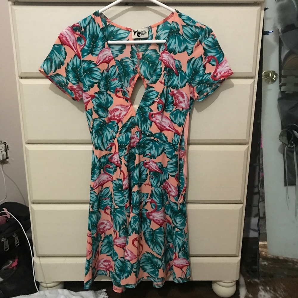 show me your mumu flamingo ibiza dress size small